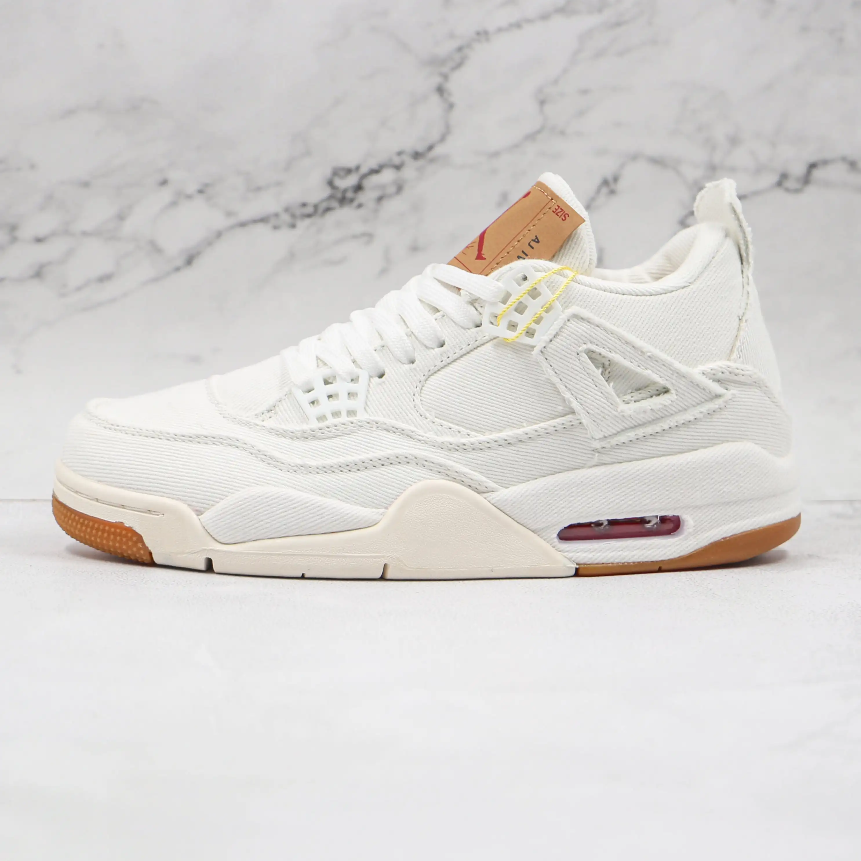

High Quality 2021 New Denim White Nike Air Jordan 4 Retro Sneakers Shoes for Men