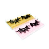 

Private Label Hugely Popular 25mm Eyelashes Multi-layered Real 5D Mink Eyelashes with Custom Packaging Boxes