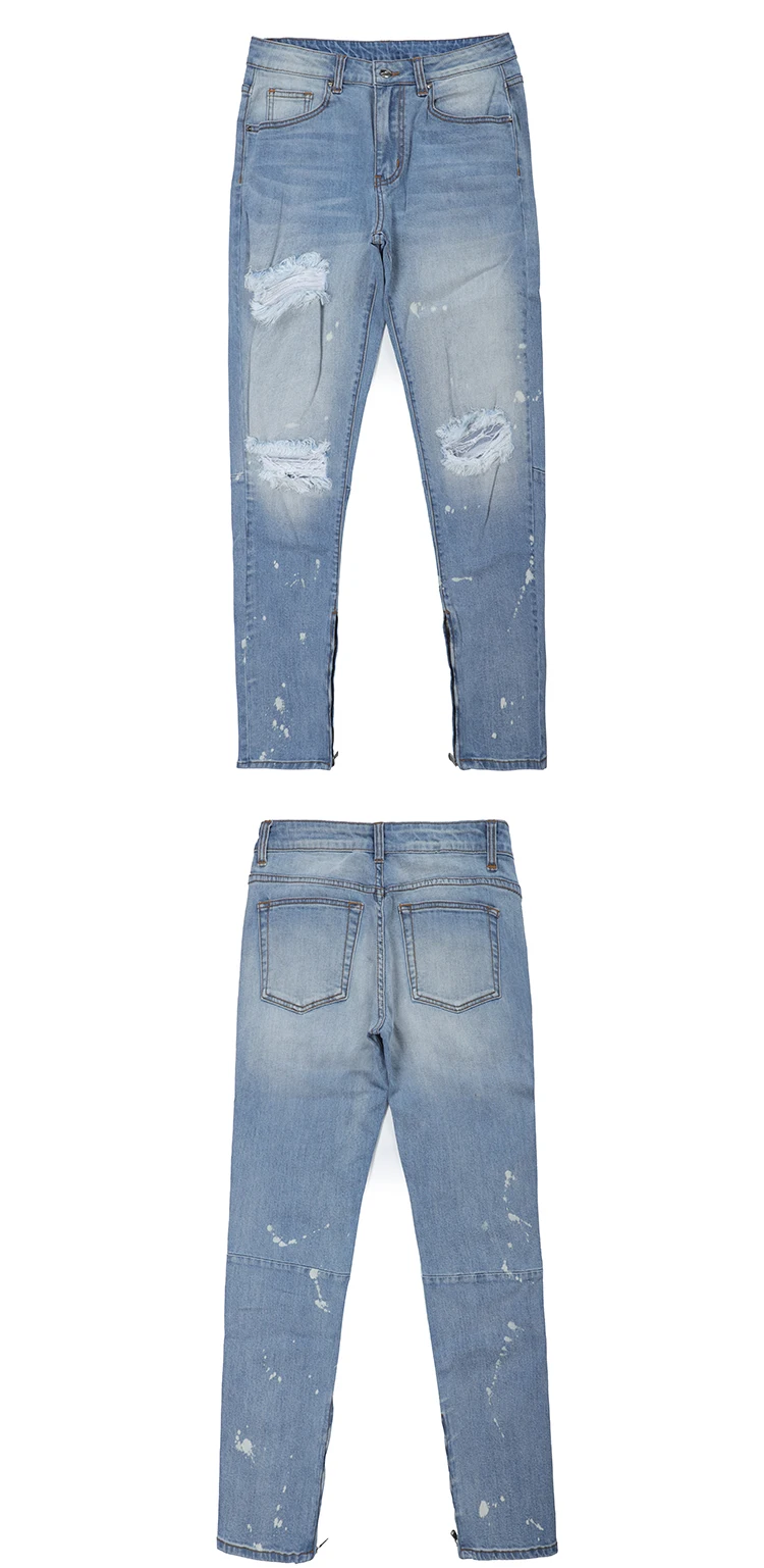 Shinkan ganske enkelt spejder New Design Mens Hot Sale Ripped Jeans Denim Fabric Popular Vintage Pencil  Jeans Zipper Bottom Painting Fashion Jeans Trousers - Buy Ripped Jeans  Men,Pencil Jeans,Mens Jean Trousers Product on Alibaba.com