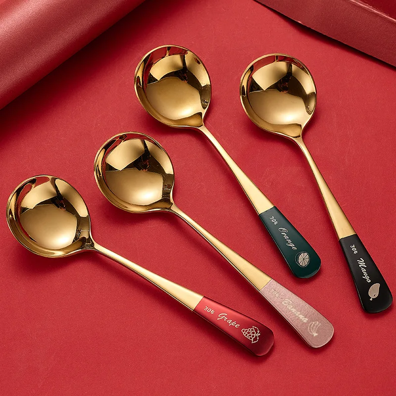 

Wholesale Small Circular Spoon Stainless Steel Dessert Coffee Tea Mixing Stirring Spoons, Silver,gold