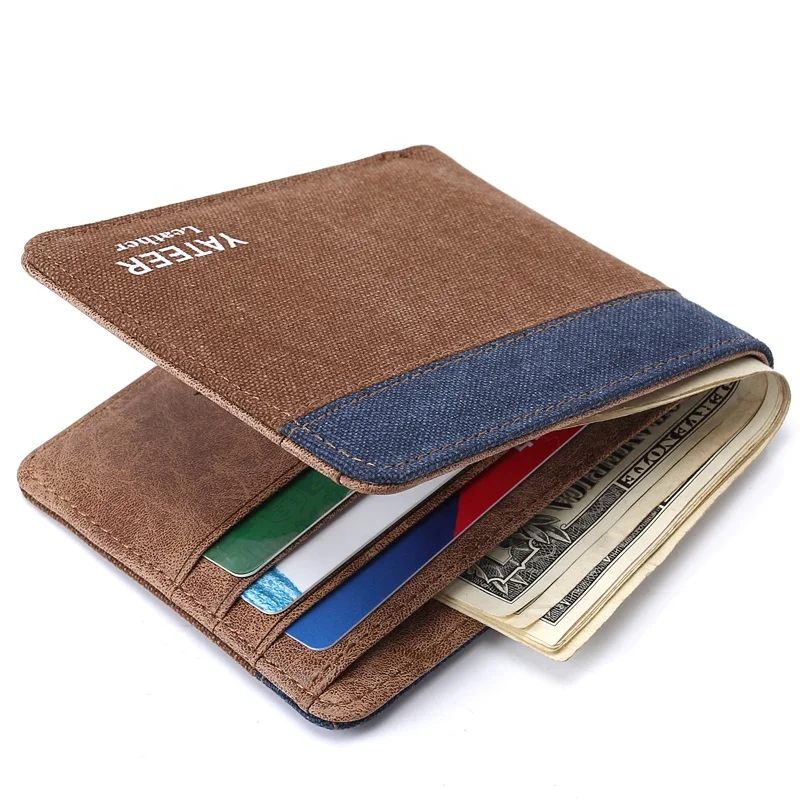 

Travel Leather Wallets For Men Card Slim Wallet, Black,blue