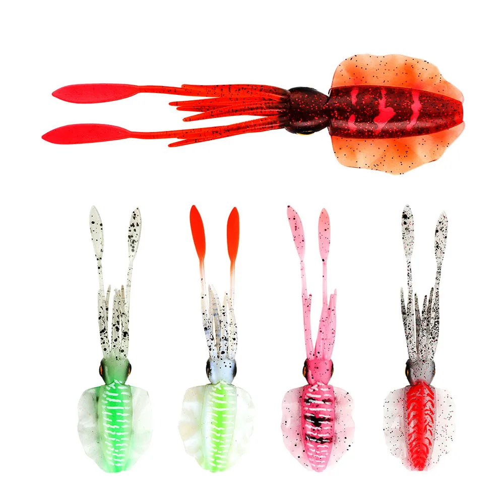 

Octopus Artificial Simulation Tempting Carp 155mm 14.7g Soft Squid Trolling Fishing Bait Lure, 5 colors