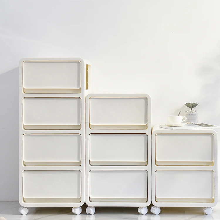 

cream three tier plastic drawers for sale, Ivory