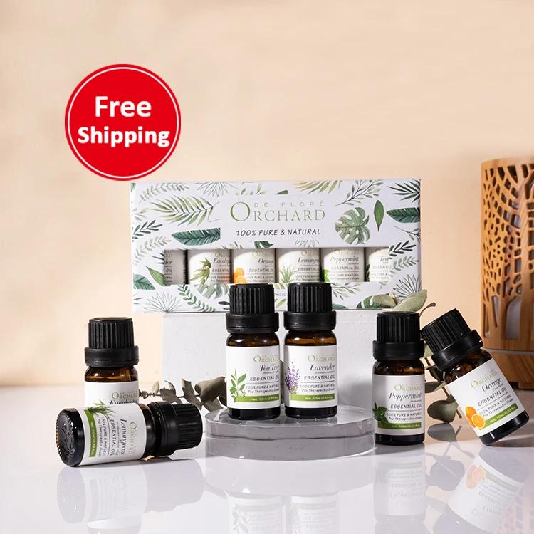 

Manufacturers wholesale difuser aromatherapy organic natural pure essential oil set 10ml*6