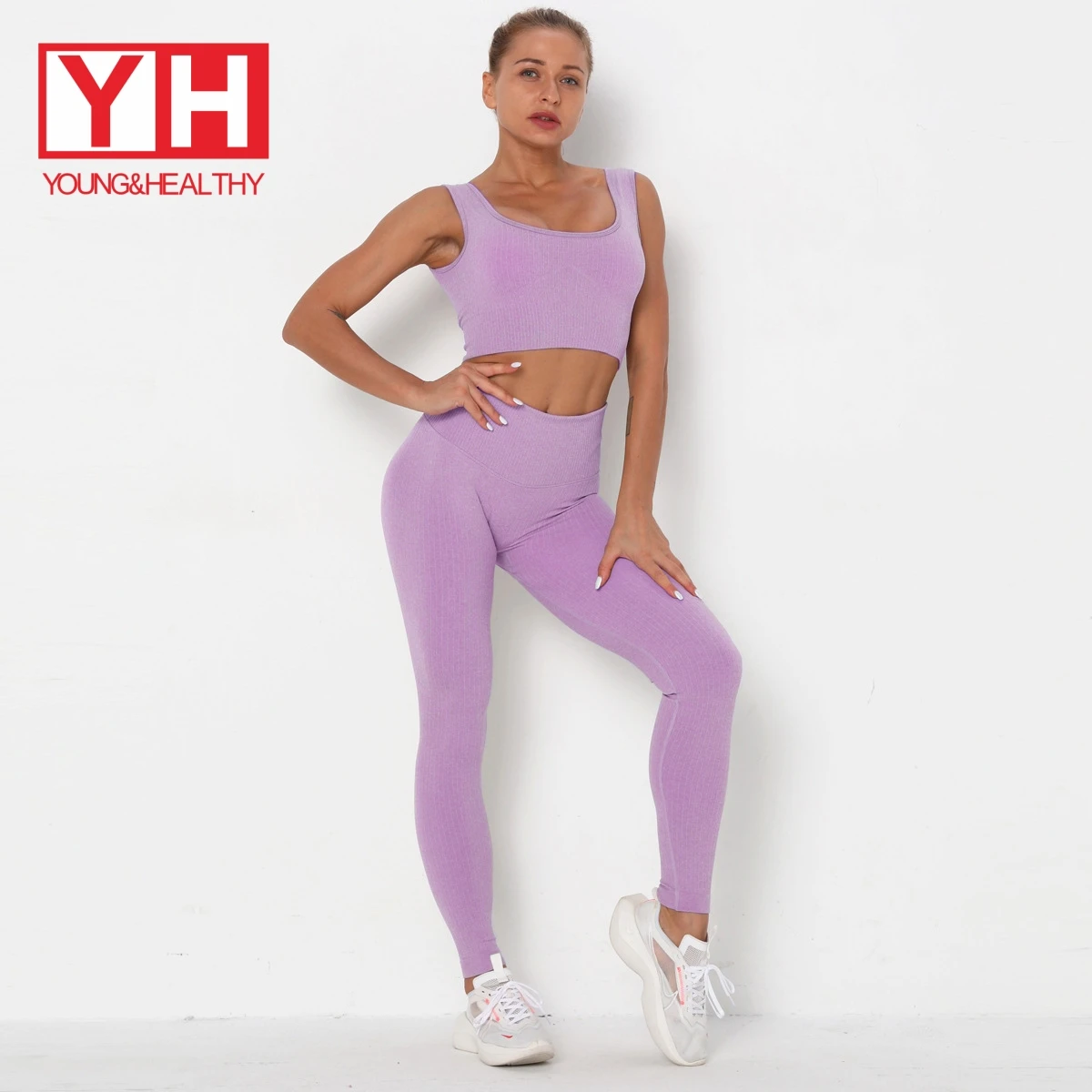 

Customized Blank Logo Fashion Women Fitness Yoga Short Sets And Breathable Fitness Yoga Wear Set manufacturer