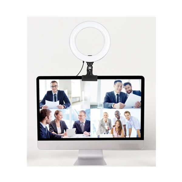 

OEM Video Conference Lighting Kit 7.9 inch 20cm Selfie Ring Light for Laptop Computer with Clip Live Stream Light
