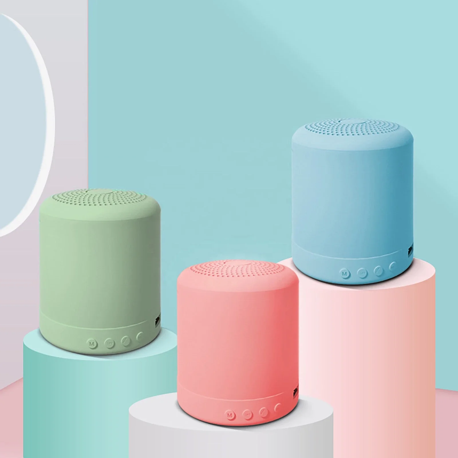 

NEW A11 Macaron Mini Blue tooth Speaker Portable Multi- Color Wireless Subwoofer Small Speaker Lock and Load Spray Gift