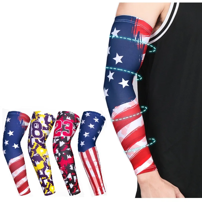 

Customized basketball sport compression slimming elbow arm sleeve with lowest price, 4 colors
