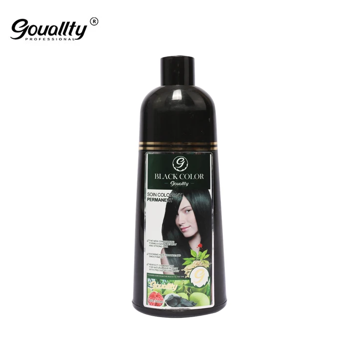 

Organic Effective Healthier Herbal Fast Black Darkening Hair Dye Shampoo