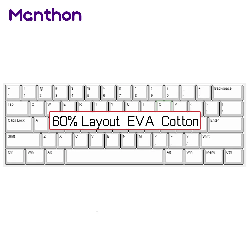 

Custom Size Pcb Mute Silent Poron EVA Cotton Foam For Mechanical Keyboard