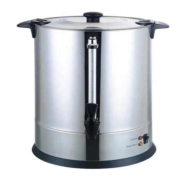 
Manufacturer Commercial Electric Tea Kettle Thermostat Adjustable Stainless Steel Water Boiler 20~35L 