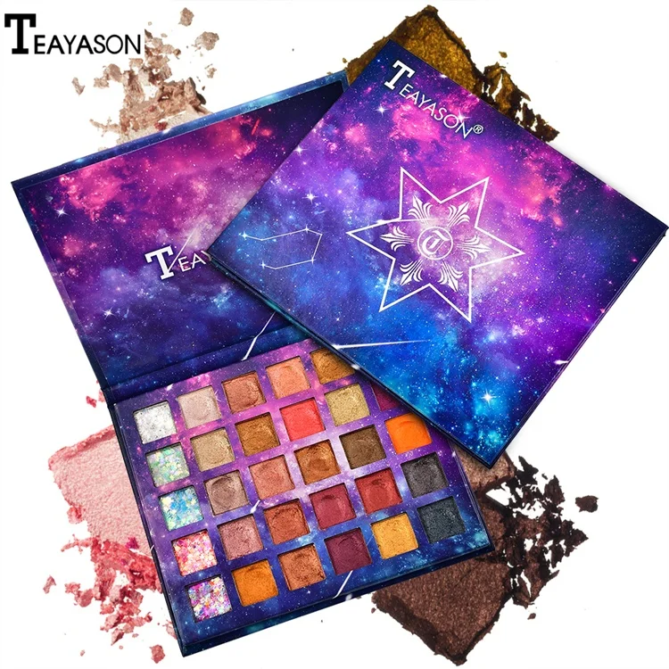 

YANMEI Private Label Make Up Cosmetics Glitter 30 colors Eyeshadow Palette With Your Own Brand Empty Eyeshadow Palette, Multi-colors