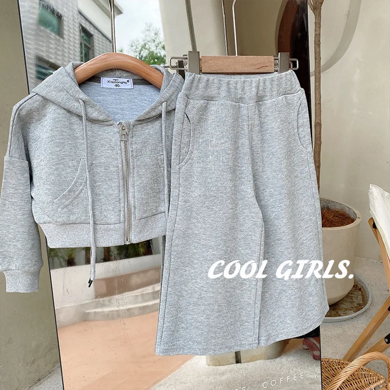 

summer Cheap Factory Price kids girl clothing sets children's suit with a skirt, Picture