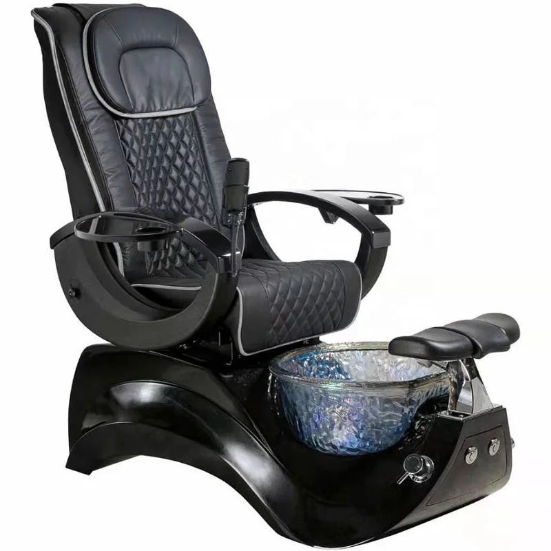 

Hot Sale Luxury Pu Leather Beauty Salon Nail Pedicure Chair With Foot Spa Massage