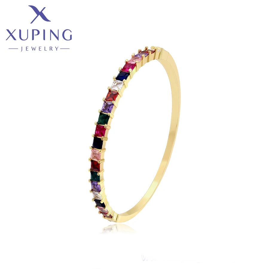 

BFBbangle-0001 Xuping jewelry 14K Gold Simple Classic Special colorful Exquisite Elegant Charming elegant Bangle for Women