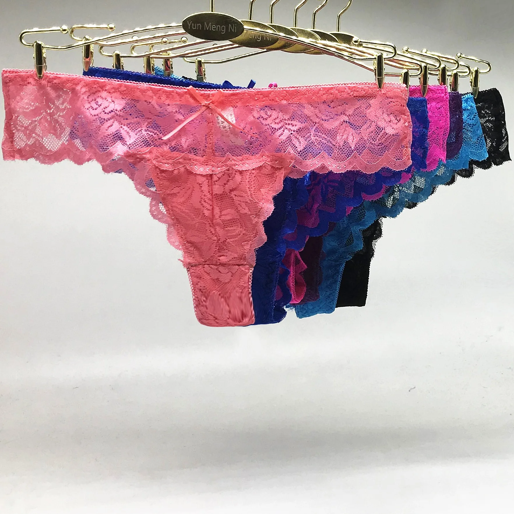 

Women lace underwear thong panty 87169, Rose,purple,blue,watermelon,blue,black