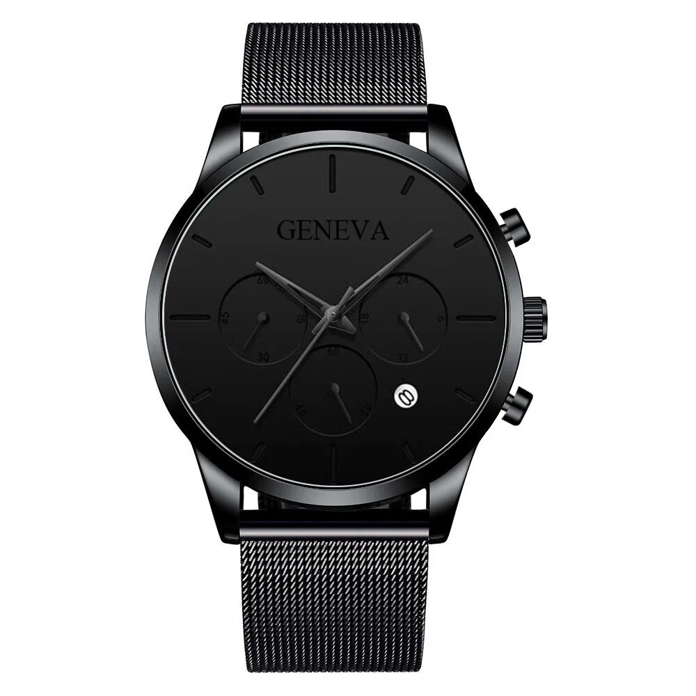

Douyin geneva Selling Hot Style Men's Mesh Strap Quartz Watch Fashion Watch