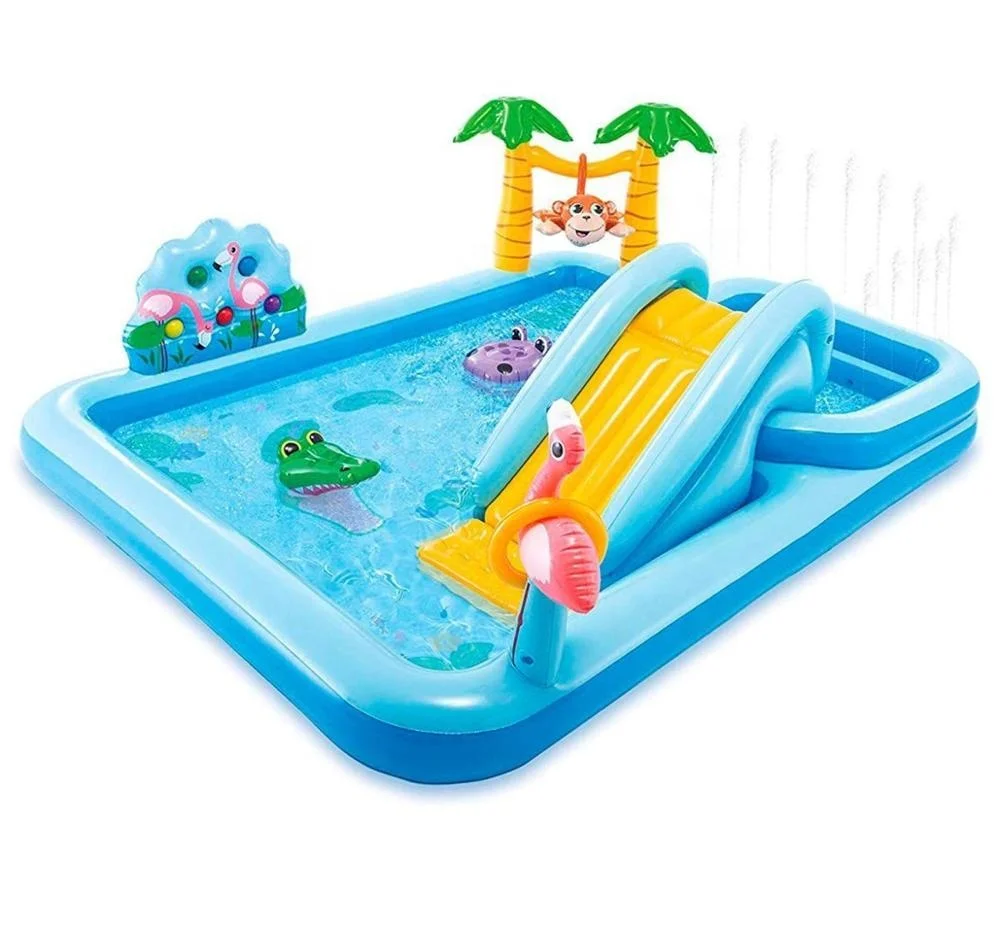 

INTEX 57161 Water Play Jungle Adventure Play Center Children Swimming Pool Inflatable Outdoor Kids Paddling Pool