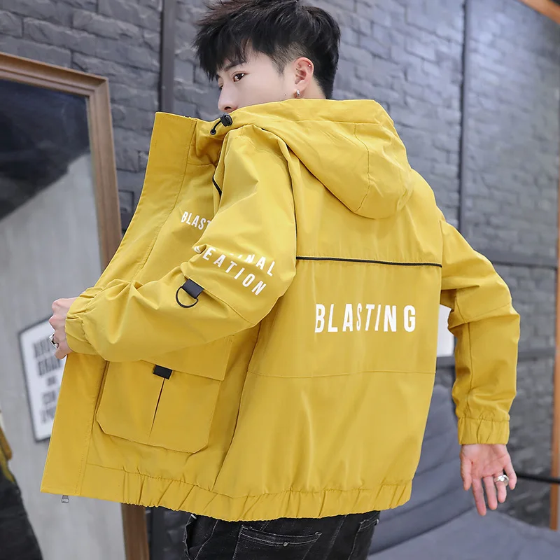 

2021 new men high quality soft shell work jacket men bomber jacket hip hop