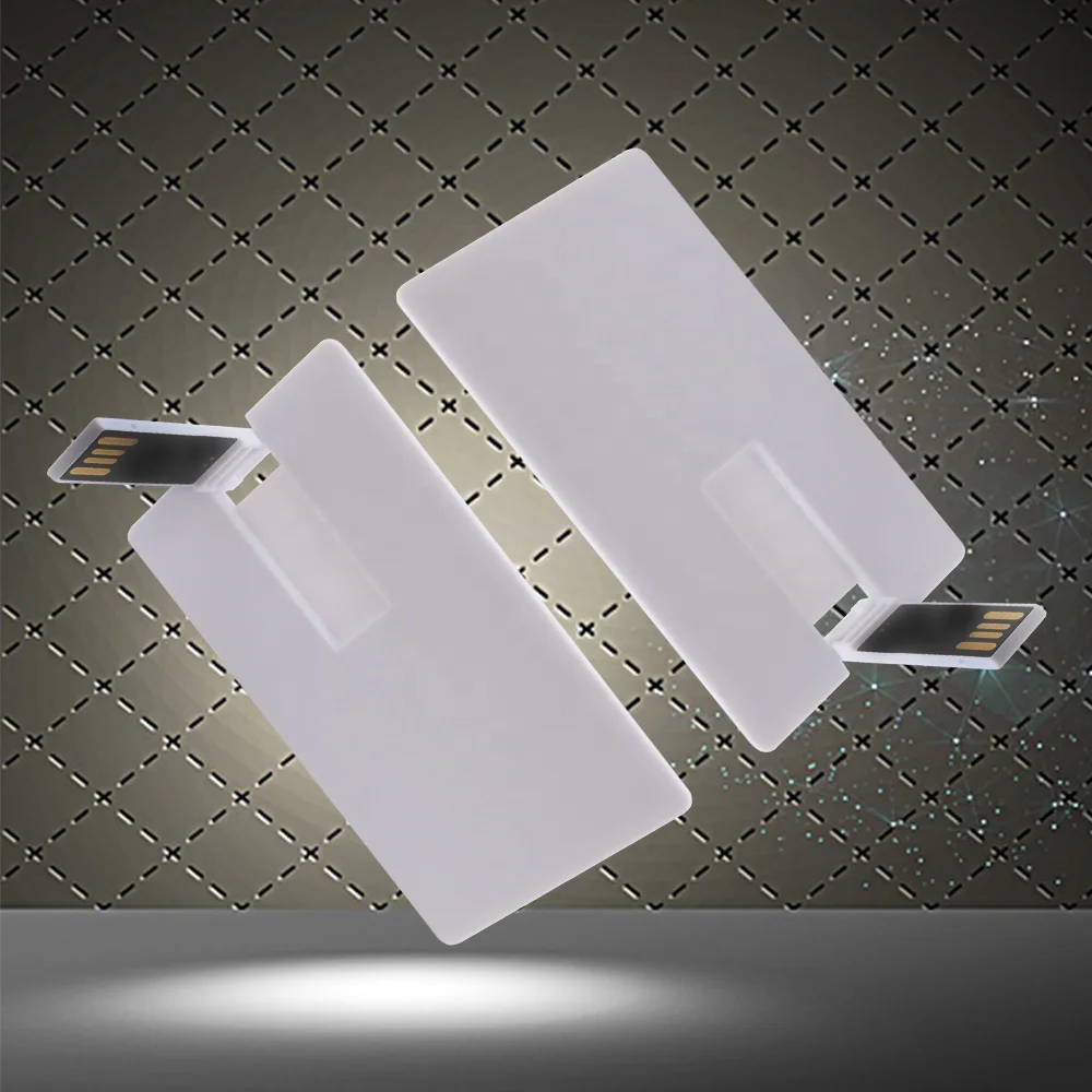 

usb sticks wholesale Dropshipping Customized Waterproof Plastic 2.0 Credit Card USB Flash Drives memoria usb