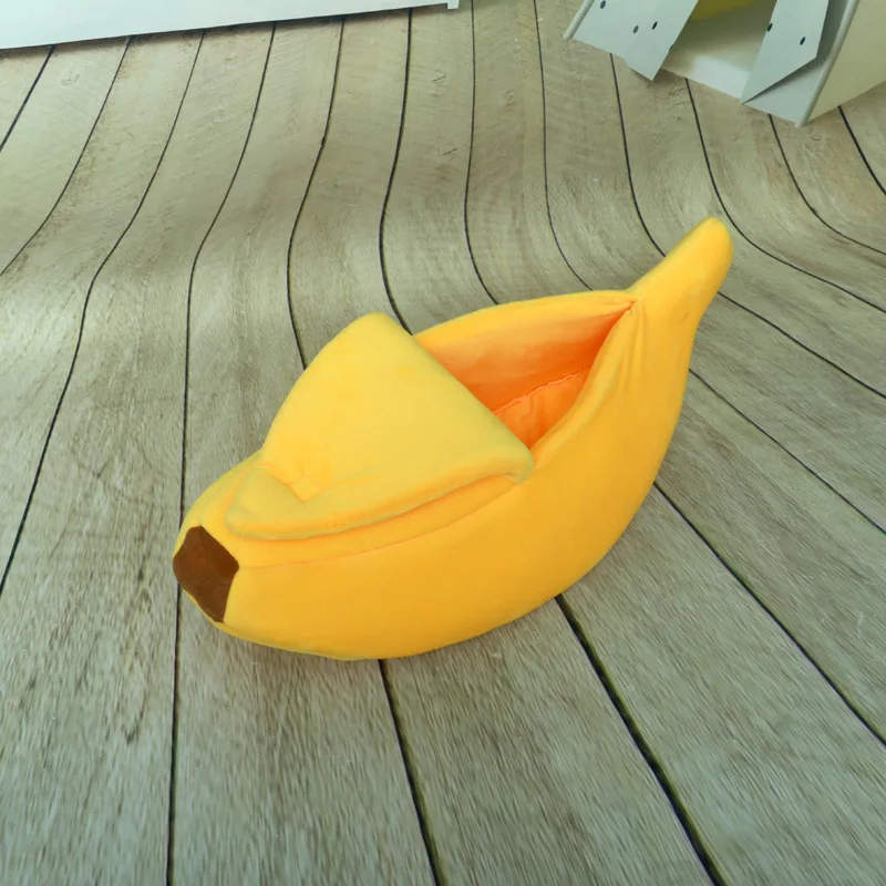 

Pet accessory novelty calming pet bed,banana cat bed luxury pet bed
