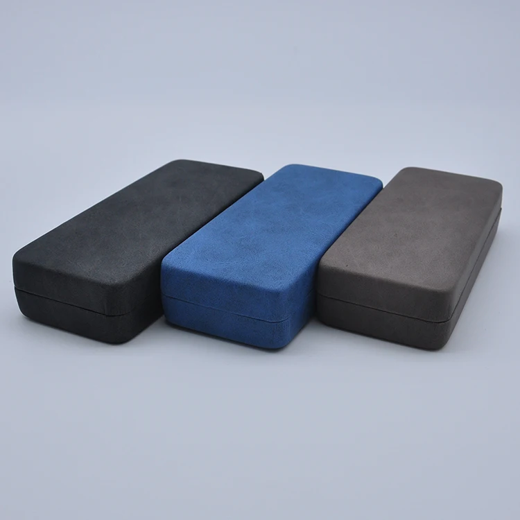 

Original factory bright glasses case gift eye glasses box with logo, Blue