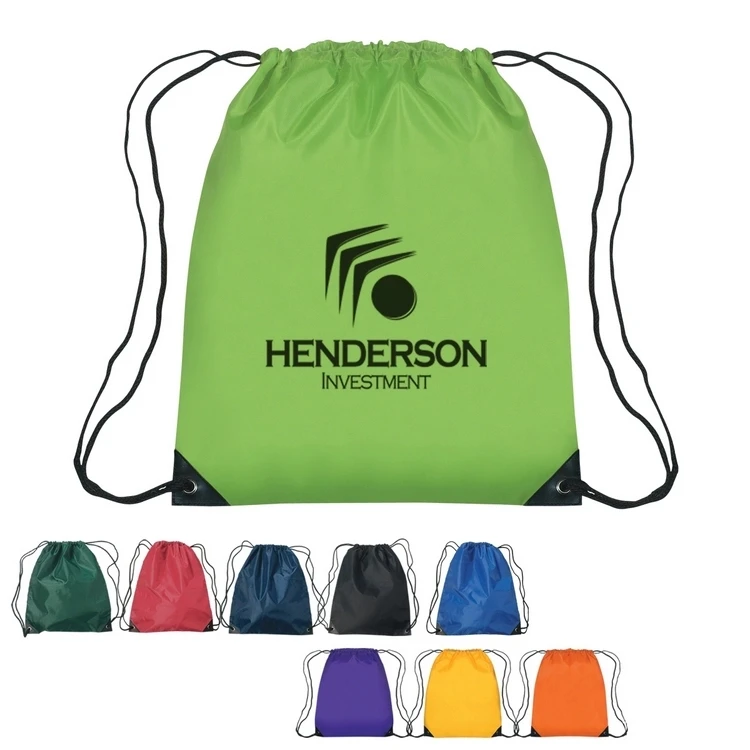 

Custom logo drawstring bag cotton sport gym 210D waterproof muslin drawstring bag, Customized color
