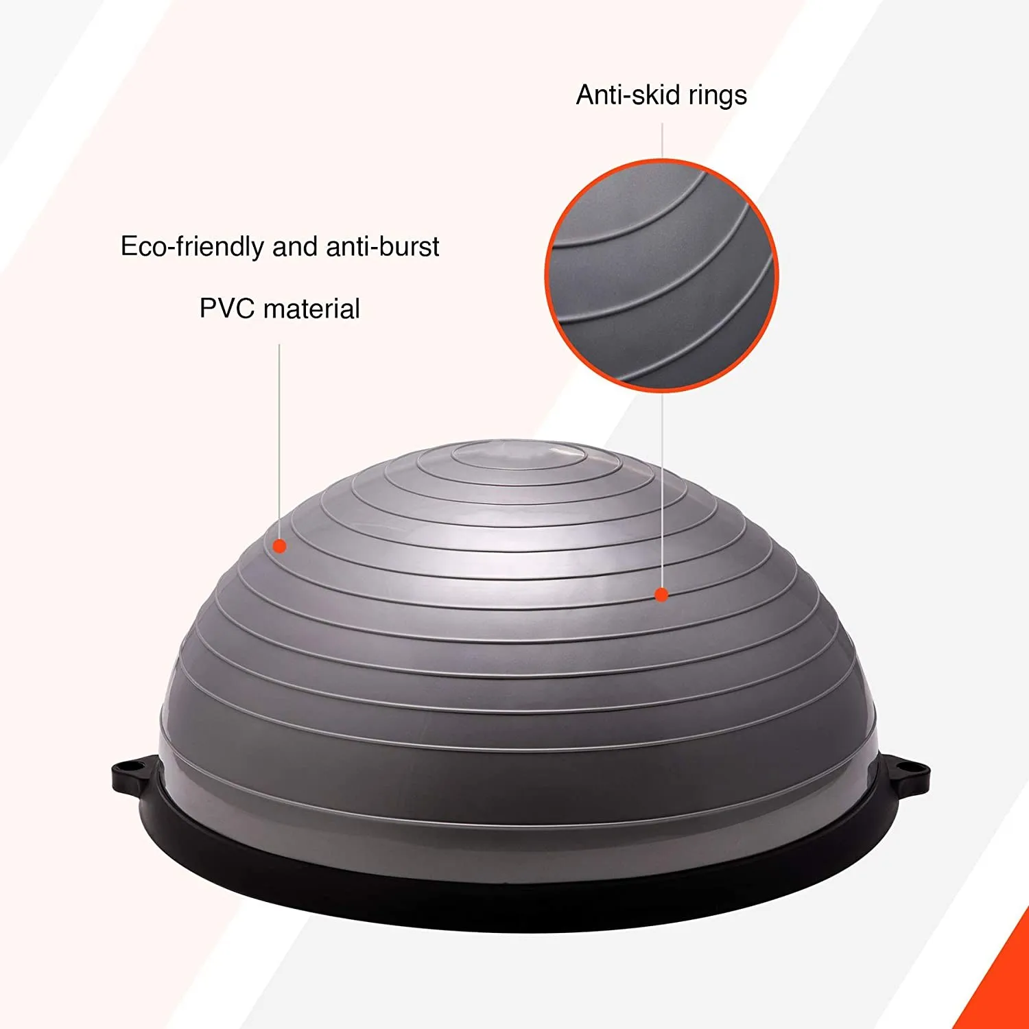 

Half Yoga Exercise Ball with Resistance Bands And Balance Ball Trainer