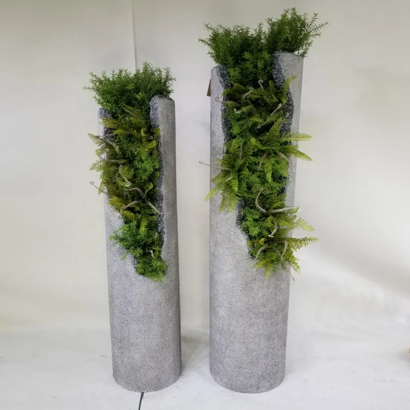 

Simulated Vegetation Decoration Pot Indoor Hotel Restaurant Decoration Landscape Pot Fiberglass Flower Pot, Customized color
