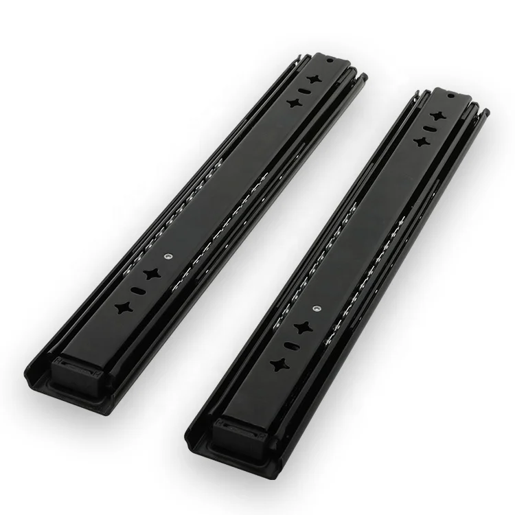
Runners Ball Bearing Locking Full Extension 100kgs Loaded 3 Fold Rail 1000mm Heavy Duty Drawer Slide 