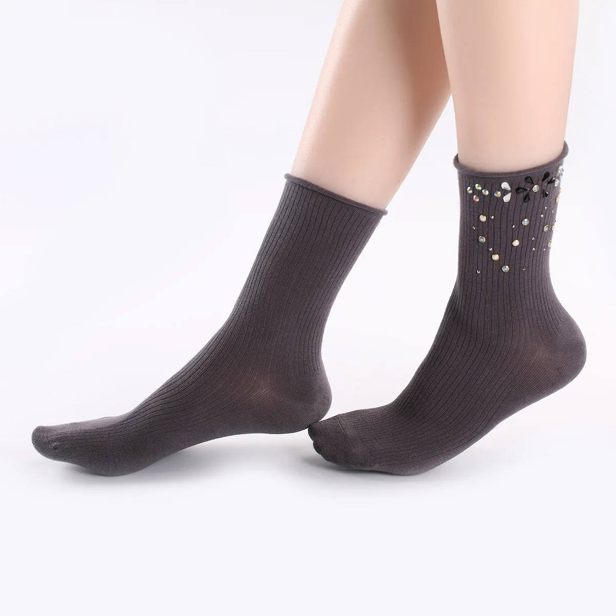 

High quality men black socks summer solid color breathable men invisible grip socks