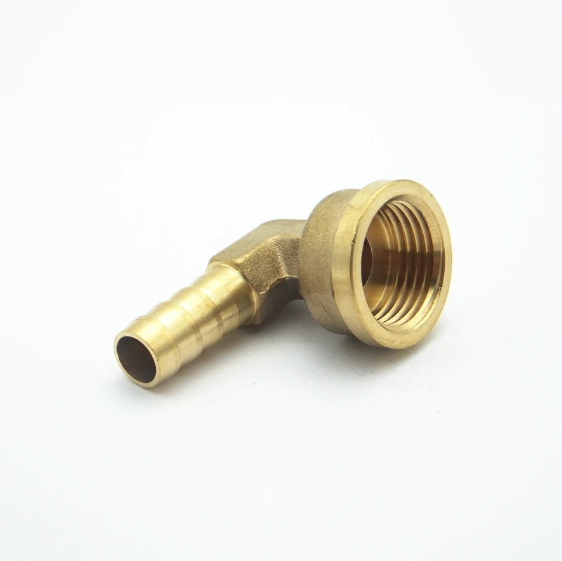

10mm Hose Barb x 1/2" BSP Female Thread 90 Degree Elbow Brass Barbed Pipe Fitting Coupler Connector Adapter For Fuel Gas Water