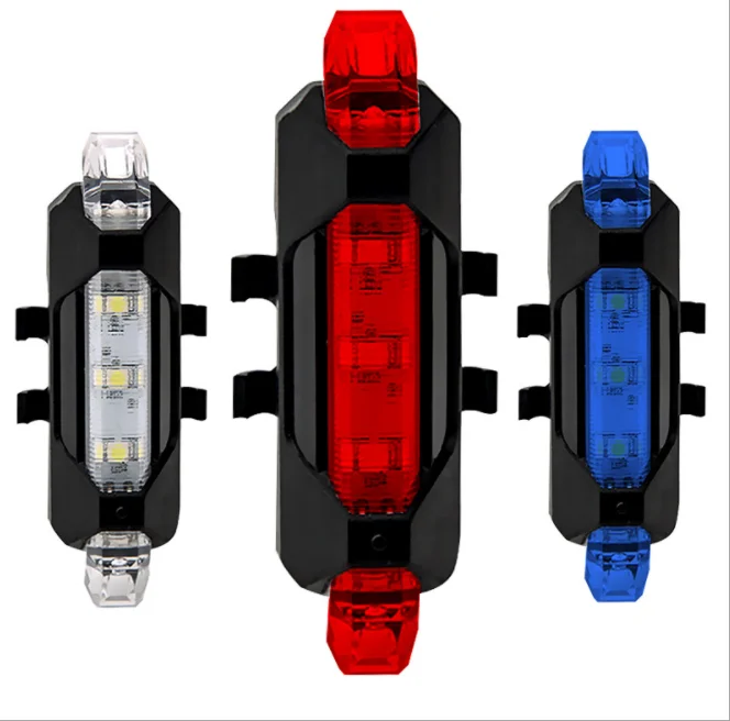 

bicycle light Waterproof Portable Multifunction High Brightness Bicycle Rear Light Cycle Tail Light, Black/red/blue