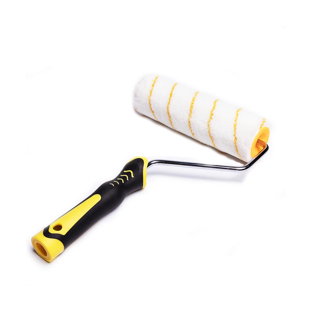 Professional 9 Inch Rubber Plastic Handle Paint Microfiber Roller Brush For Wall Painting Buy