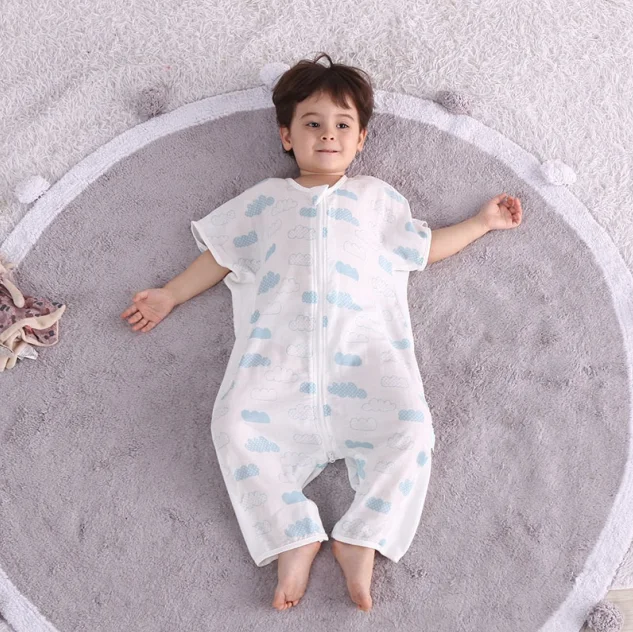 

Factory custom Hot Items 70%bamboo 30% Cotton Summer Baby sleeping bag with legs