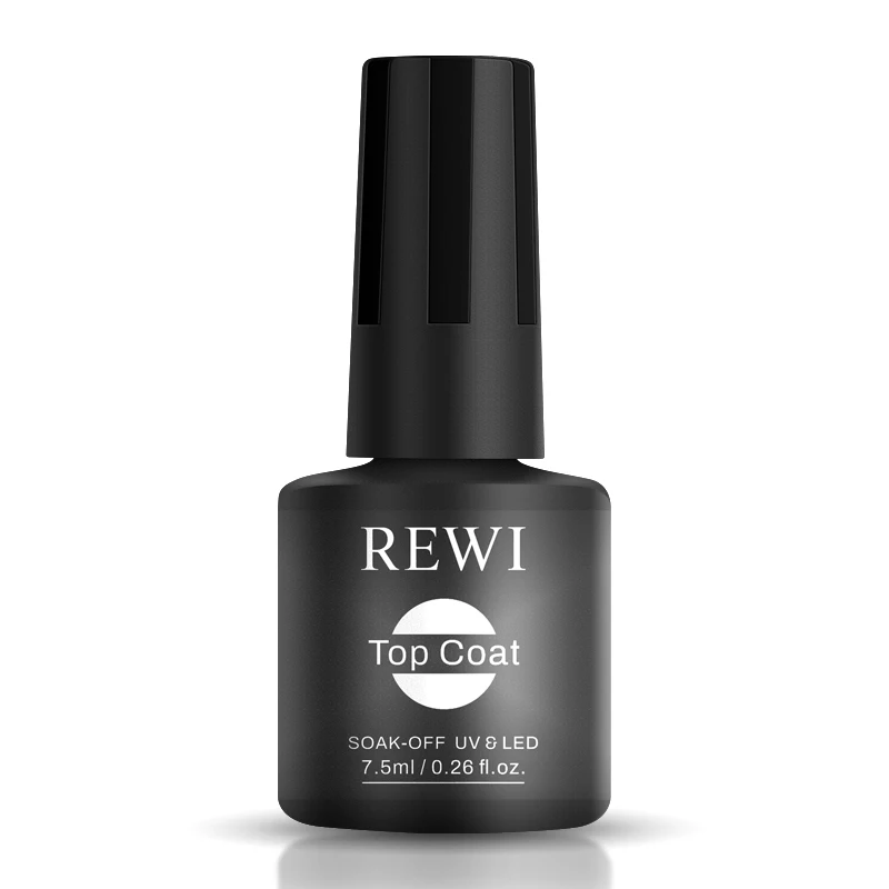 

2021 Hot Sale REWI Top Coat And Matte Top Coat For Nail Beauty With Distinct Style UV Gel Polish