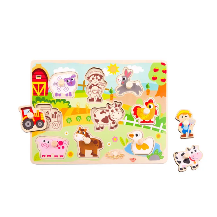 

2023 New toys Wooden Play Farm Puzzle educational toy for children