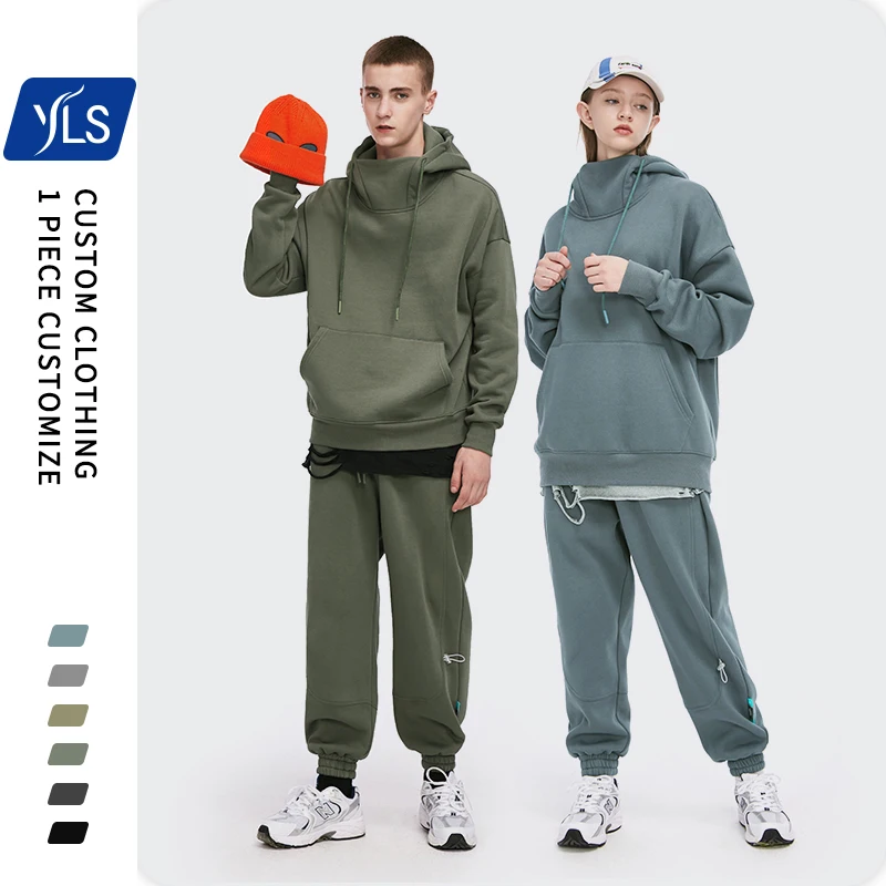 

YLS Factory Wholesale 350 gsm Fleece 6 Color Plain Blank Mens Streetwear Oversized Ninja Hoodie