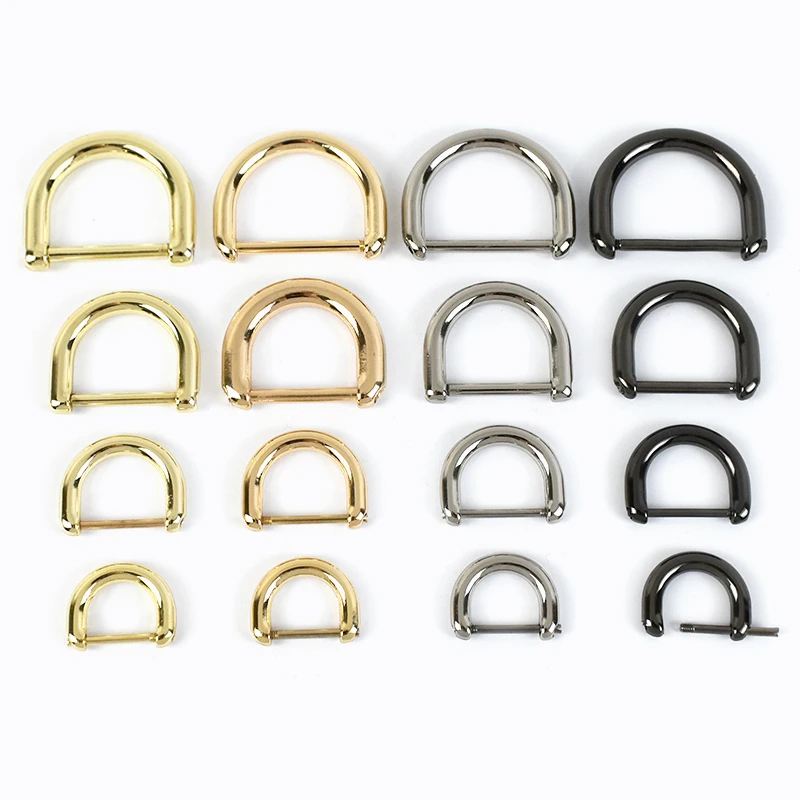 

Meetee BF133 13/16/20/25mm Bag Accessories Clasp Handle Connector Alloy Bag Chain Adjuster Detachable Screw D Ring Buckle