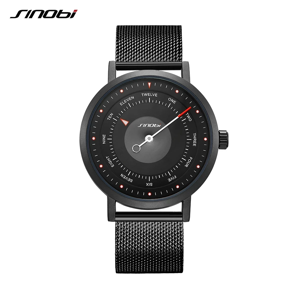 

New SINOBI 9809 Luxury Brand Rotate Creative Men Sport Watches Male Quartz Watches Casual Military Clock Waterproof Wristwatch