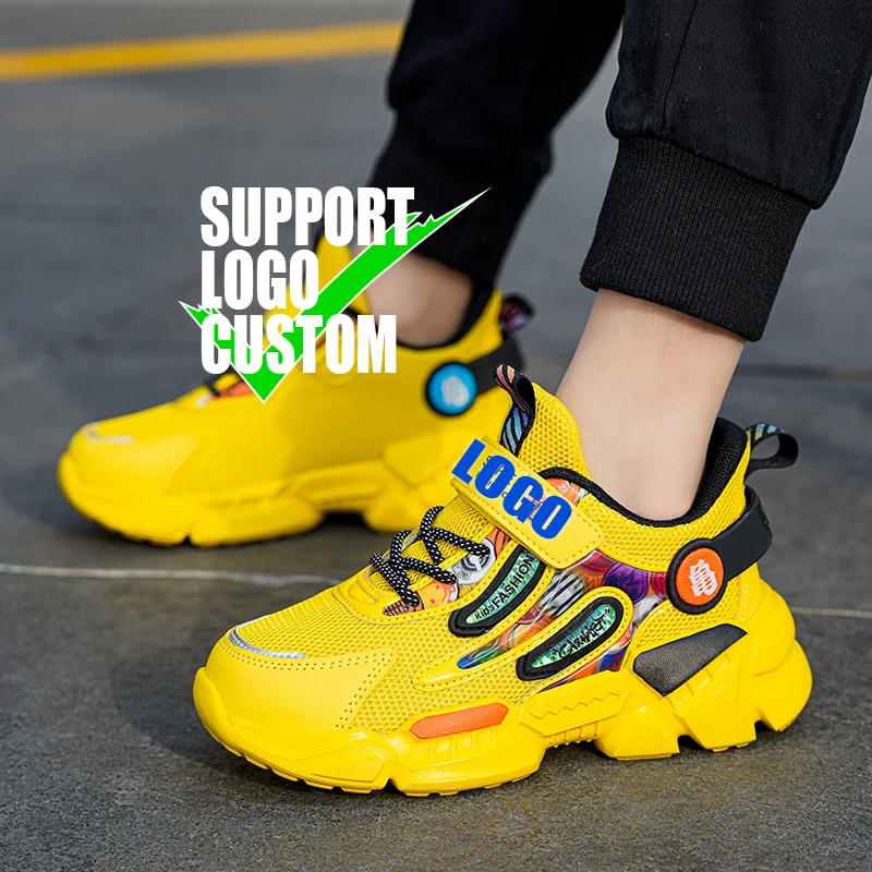 

2021 Autumn Children Sneakers Fashion Casual Breathable Mesh Sports Shoes For Boys Running Kids Shoes Chaussure Enfant
