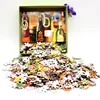 Adult custom handmade jigsaw puzzle games with color box