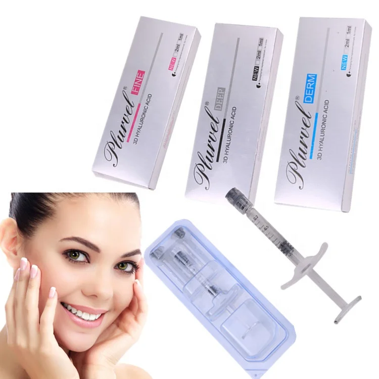 

Plurvel hot sale 100% pure hyaluronic acid anti aging injectablefacial derm filler enlargement botax