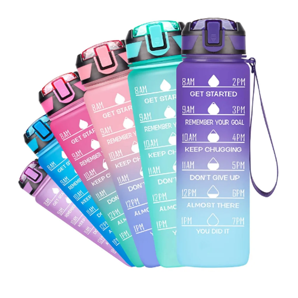 

32oz Leakproof Tritran BPA Free Water Bottle for Fitness, Gym and Outdoor Sports, Black or customize