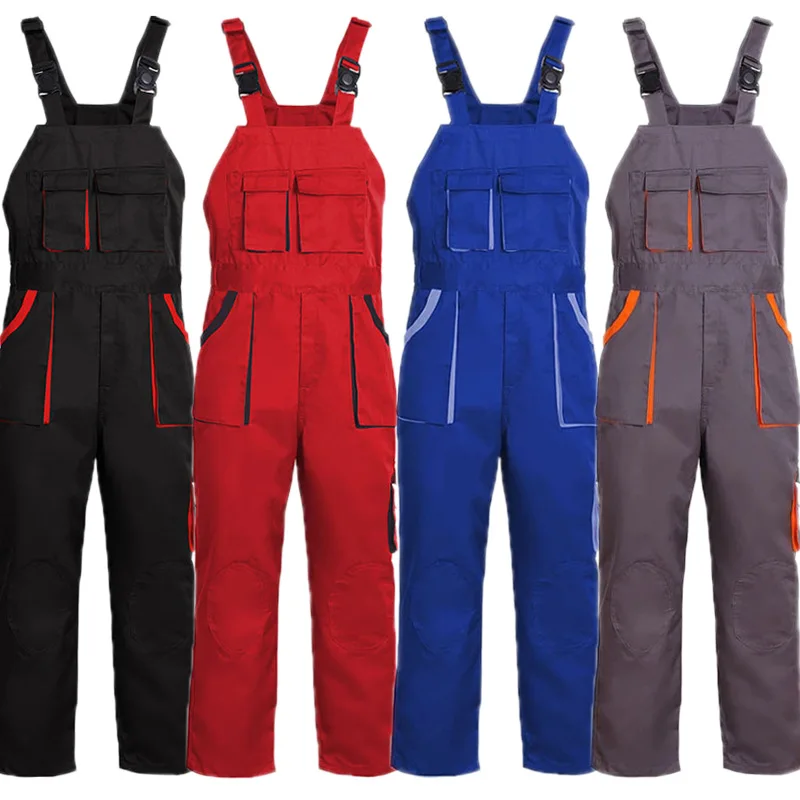
Factory custom made bib work overalls for men anti-static waterproof work clothes overalls 