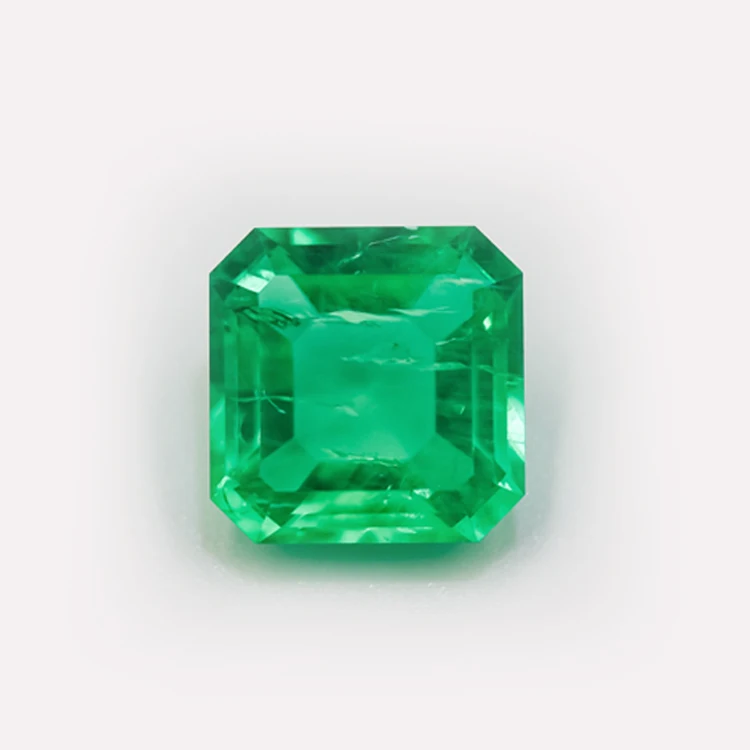 

Redleaf gems carat square shape 6*6mm to 10*10mm loose colombian lab grown emerald