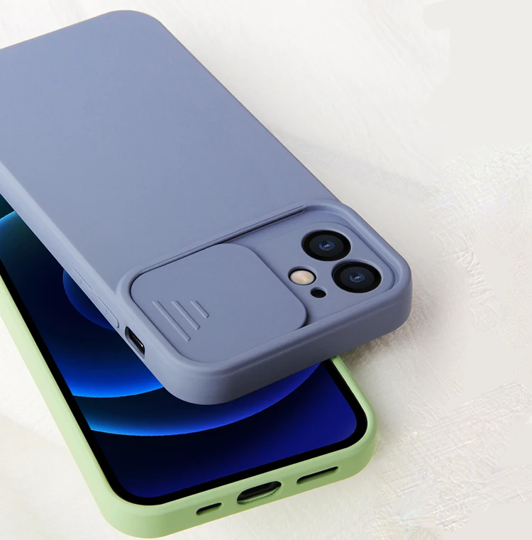 

Newly 2.0mm Lens Camera Slide Window Design New Silicone TPU Cloth Rubber Oil Phone Back Cover Case For Iphone 11 Pro