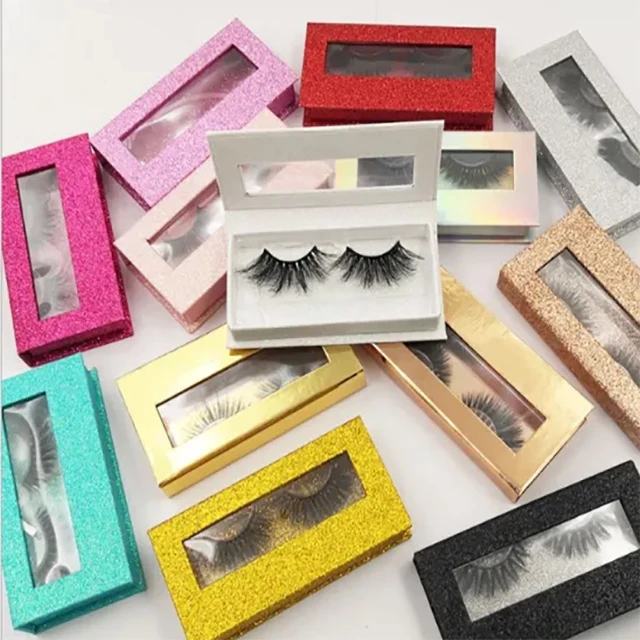 

Hot sale dollar sign packaging lashes box natural eyelashes strip lashes vendor