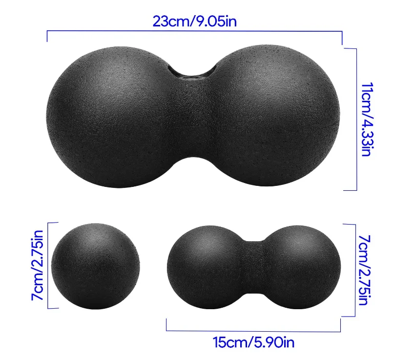 custom logo high quality unisex gym fitness muscle massage ball for sport