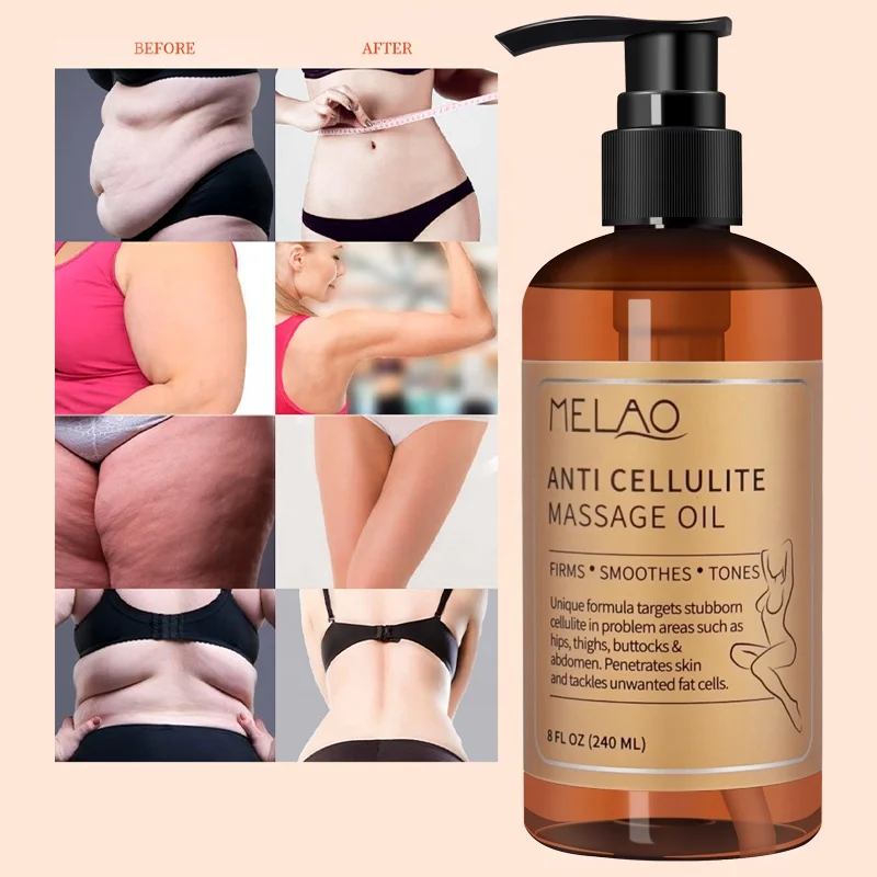 

OEM Factory Bulk Private Label Body Oil For Spa Organic Herbal Vegan Weight Loss Anti Cellulite Massage Body Oil, Yellow